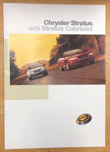Försäljningsbroschyr Chrysler Stratus och Stratus Cabriolet 1997