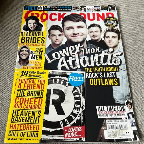 Rock Sound Music Magazine March 2013 Lower Than Atlantis / inkl CD