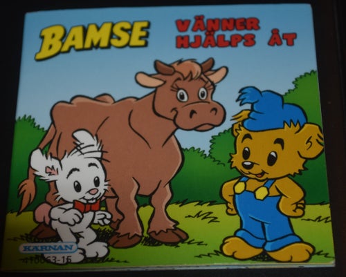 Kärnan liten bok Bamse vänner hjälps åt