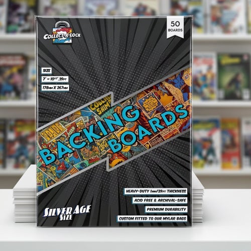 Comic Book Backing Boards - Silver Age Size - 50 Boards (Thick Size)