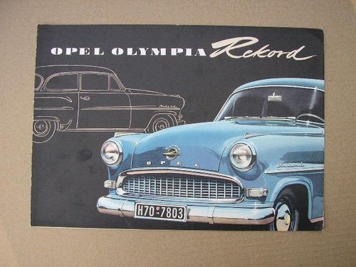 Försäljningsbroschyr OPEL Olympia Rekord