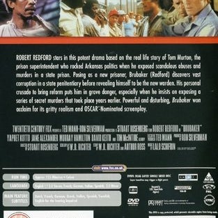 Brubaker (1980) Stuart Rosenberg med Robert Redford och Yaphet Kotto.