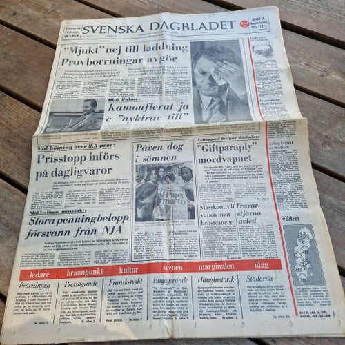 Svenska Dagbladet 30 september 1978