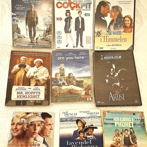 9 DVD med må bra underhållning