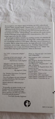Flygande Tefat – Kosmiska Rymdskepp av Boris Jungkvist, 1980