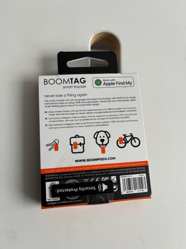 Boomtag Smart Tracker med Apple Hitta min-funktion