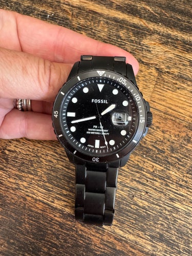 Fossil FB-01 Svart Herrklocka i Rostfritt Stål