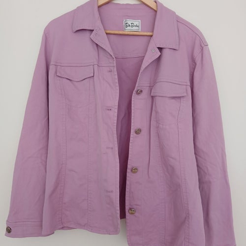 Betty Barclay lila jacka jeansjacka syrenlila 44 L XL