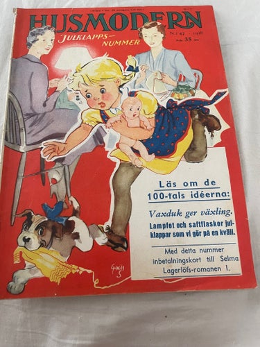 Husmodern Julklappsnummer 1938 Tidning