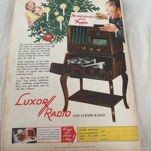 Husmodern Julklappsnummer 1938 Tidning