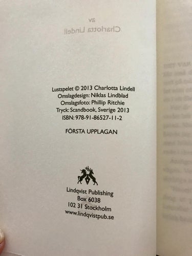 LUSTSPELET Charlotta Lindell 2013