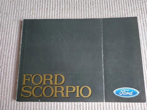 Instruktionsbok Ford Scorpio 1985 3/85