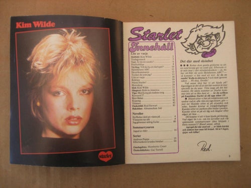 Starlet Nr:27-1981  (Idolbild på Kim Wilde, Rod Stewart)