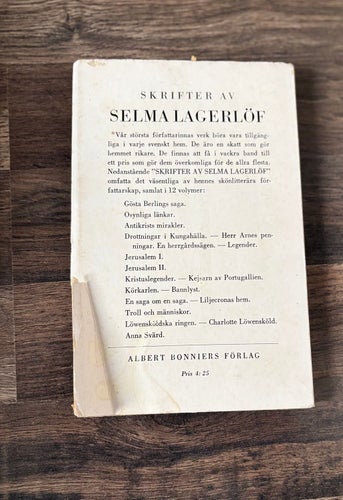 Selma Lagerlöf – Herr Arnes penningar (Albert Bonniers, 1962)
