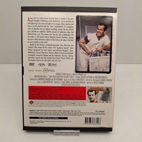 One flew over the cuckoo´s nest - Region 2, DVD-Film, Svensk text, Fint skick