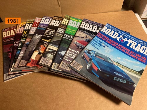 Road & Track ## 10 stycken tidningar från 1981 ##