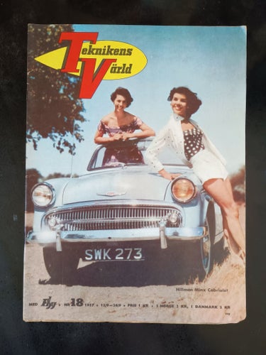 Tidningen Teknikens Värld från 1957