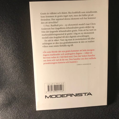 Free: Radikalt Pris - Ny Ekonomisk Modell av Chris Anderson