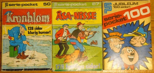 SERIE POCKET # 50 , 67 och 100 ( 3 styck )