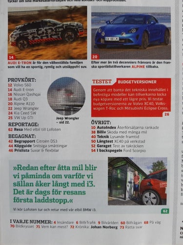 Vi Bilägare nr 16 2018: Volvo XC40 T3 vs VW T-Roc och Mitsubishi Eclipse Cross