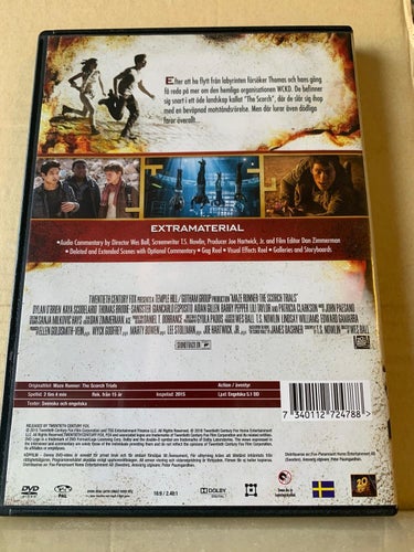 Maze runner The scorch trails, dvd