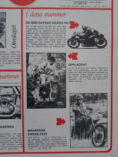 MC-Sport nr 2 1974: KTM 250 MX, Gilera, MV Agusta