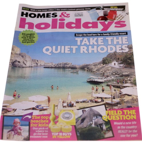 Homes & Holidays Magazine-30th August 2009-Rhodes issue-NEW-Weight: 60g-FREEPOST