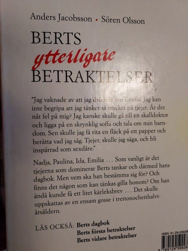 BERTS YTTERLIGARE BETRAKTELSER Raben & Sjögren