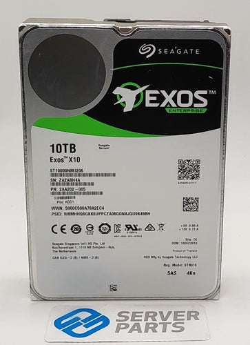 Seagate Exos X10 10TB 7.2K SAS 12G 3.5" ST10000NM0206
