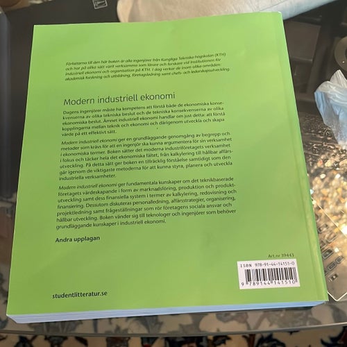 Modern industriell ekonomi av Mats Engwall, Anna Jerbrant, Bo Karlsson, Per