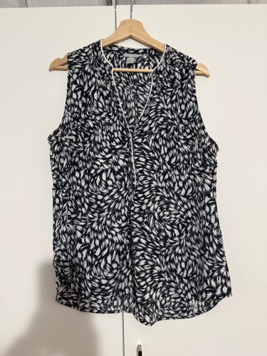 H&M svartvit blus