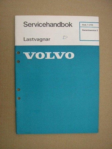 VOLVO Verkstadshandbok Lastbil Garantiservice 2
