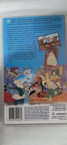 Walt Disney Pocahontas II VHS PAL tecknad barn film Portugisiskt