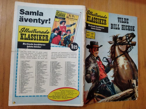 Illustrerade klassiker nr 27 Vilde Bill Hickok. Very Good plus