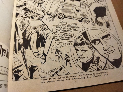 Mannen från UNCLE 1967 nr 8 Mysteriet med de flygande människorna En TV serie