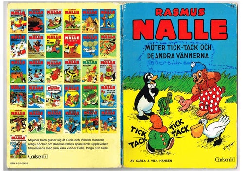RASMUS NALLE möter Tick-Tack och de andra vännerna - Carla & Vilh. Hansen (1981)