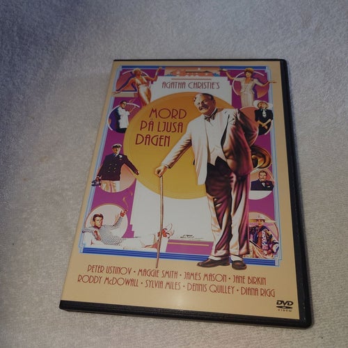 Mord på ljusa dagen (DVD, Peter Ustinov m fl) Agatha Christie