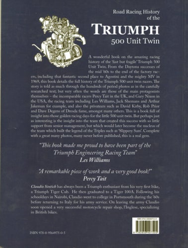 Road Racing History of the Triumph 500 Unit Twin av Claudio Sintich