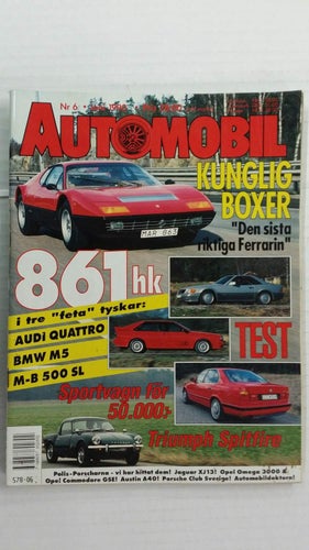 Automobil 6 1990: Mercedes 500 SL, BMW M5 + 520i/525i E34, Opel Omega 3000 24V
