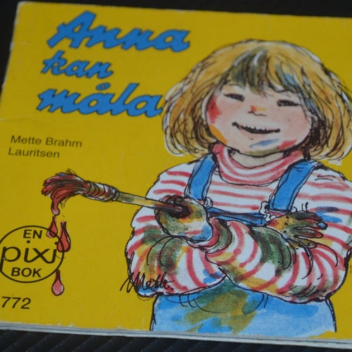 Äldre Pixi bok Anna kan måla