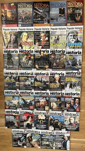 Populär historia - 34 tidningar - 1998-2024 - fint/mycket fint skick