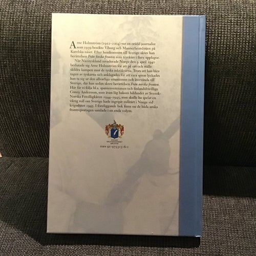 Frontrapport av Arne Holmström. Inbunden 143 sidor.