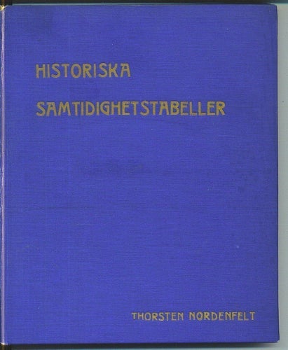 Thorsten Nordenfelt - Historiska samtidighetstabeller (1913)
