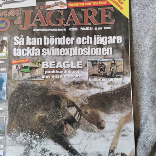 3 nr från olika år Jakt och jägare