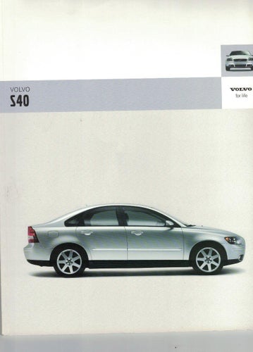 Broschyr Volvo S40 -05 ?, Fina bilder på bil & Tysk text