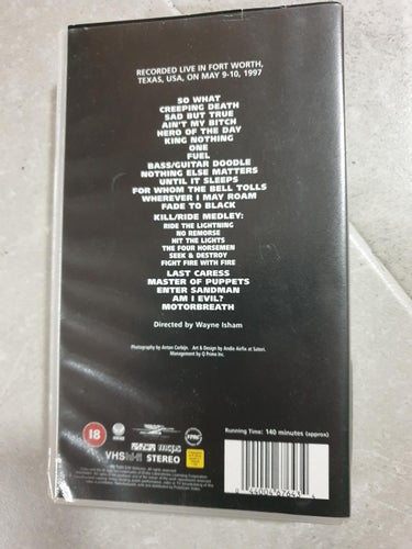 Metallica - Cunning stunts - VHS