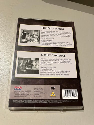 DVD-film: The Blue Parrot + Burnt Evidence