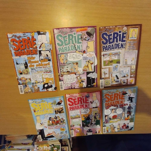 Samling Serieparaden 2010 flera nummer 6 styck