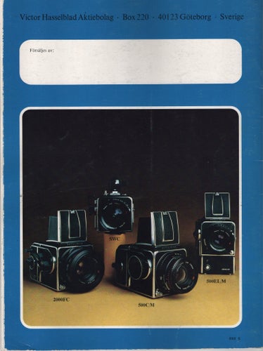 Hasselblad produkt-katalog 1977