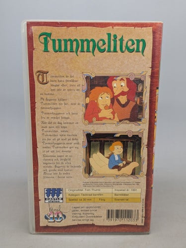 Klassiska sagor på video - Tummeliten - Svenskt tal - VHS